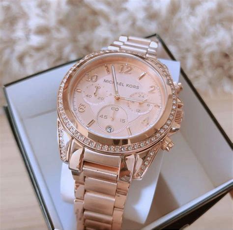 michael kors women's chronograph blair white|Michael Kors Women's Chronograph Blair Gold.